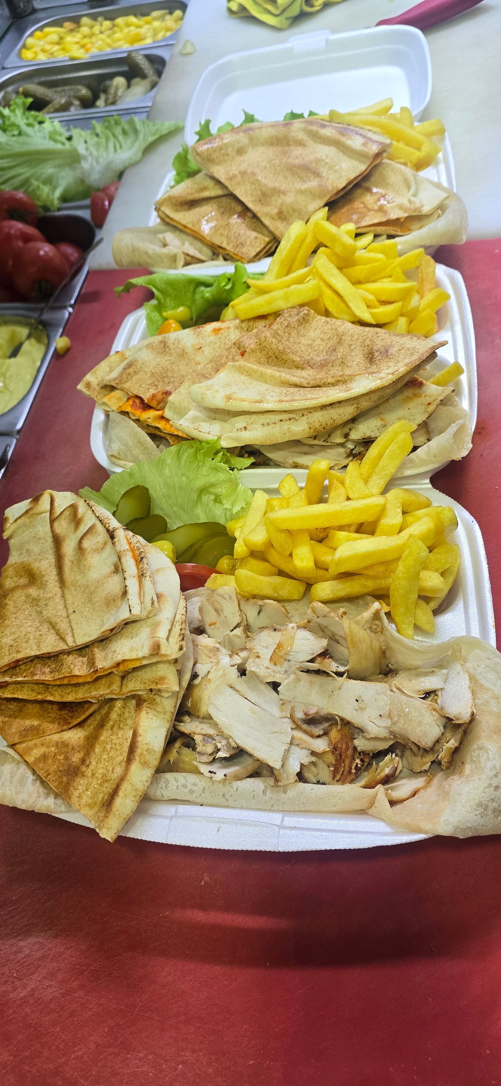 وجبة شاورما فرط